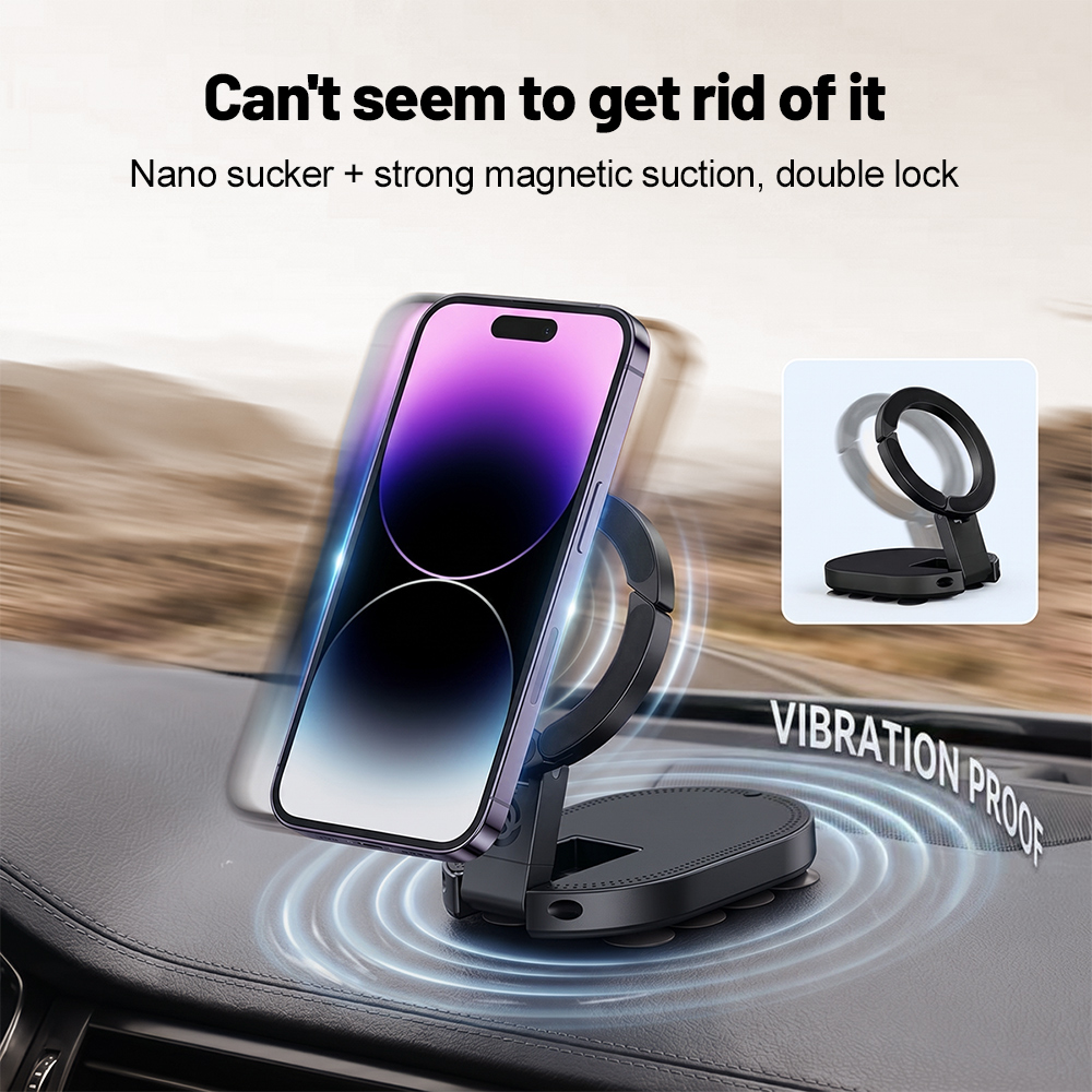 Drone Camera Stabilized - 360 ° Rotierbarer 3-in-1-Saugnapf-Magnet-Handyhalter, mehrfach verstellbarer,